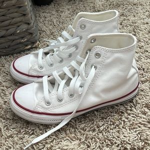 Girls White Converse